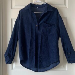 Amazon Essentials Navy Blue Button Down Shirt